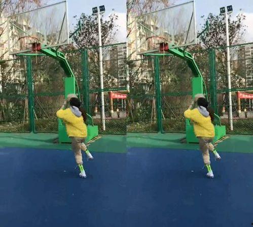 吃瓜打篮球女生网红,网红女生魅力四射展风采”